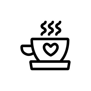 tarih buluşma simgesi vektörü. İzole edilmiş kontür sembolü gösterimi