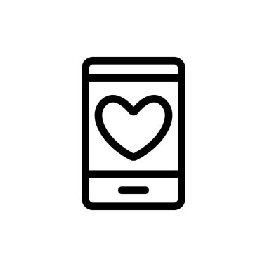 tarih buluşma simgesi vektörü. İzole edilmiş kontür sembolü gösterimi