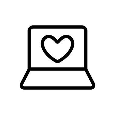 tarih buluşma simgesi vektörü. İzole edilmiş kontür sembolü gösterimi