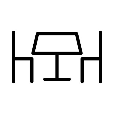 tarih buluşma simgesi vektörü. İzole edilmiş kontür sembolü gösterimi