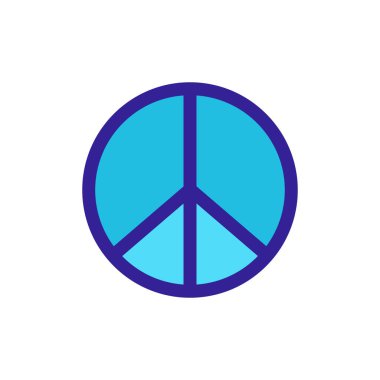 Rock müzik ikonu vektörü. İzole edilmiş kontür sembolü gösterimi