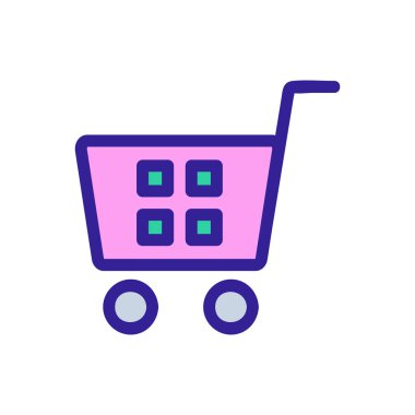 Barkod bir ikon vektörü. İzole edilmiş kontür sembolü gösterimi