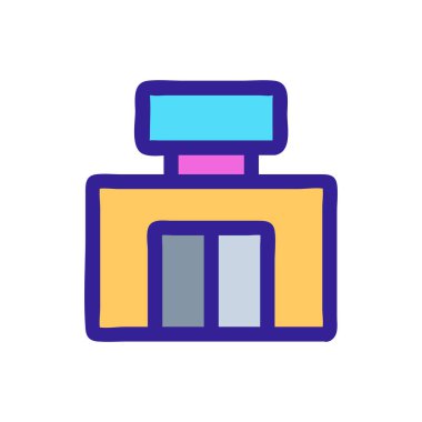 E- posta oluşturma simgesi vektörü. İzole edilmiş kontür sembolü gösterimi