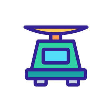 Simge vektörünü ölçeklendirir. İzole edilmiş kontür sembolü gösterimi