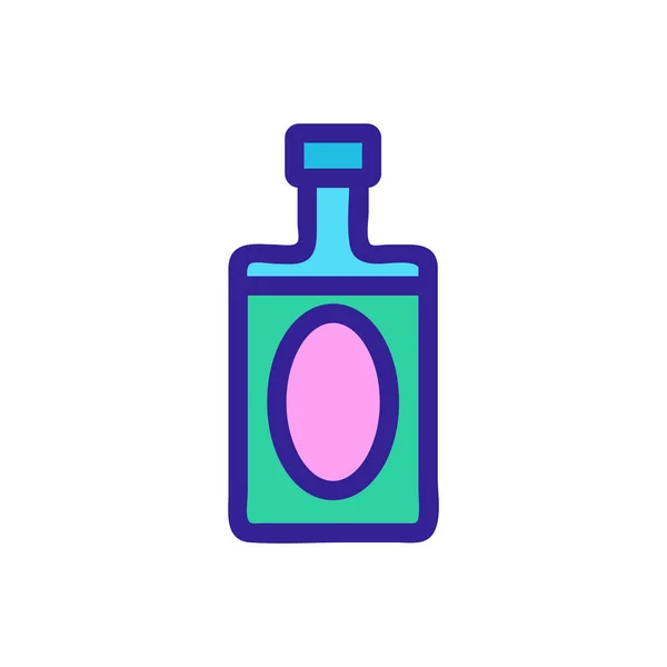 Vector icono de tequila. Ilustración del símbolo de contorno aislado — Vector de stock