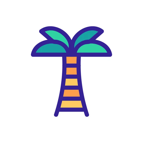 Palm ikon vektor. Isolerad kontur symbol illustration — Stock vektor