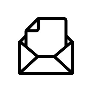 Broşür broşür simgesi vektörü. İzole edilmiş kontür sembolü gösterimi