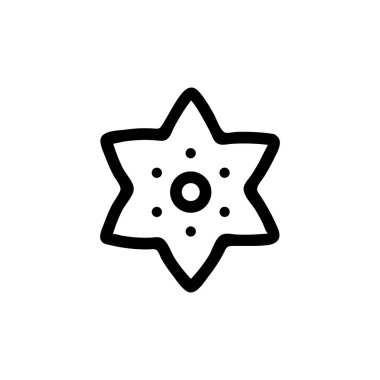 Orman çiçeği ikon vektörü. İzole edilmiş kontür sembolü gösterimi