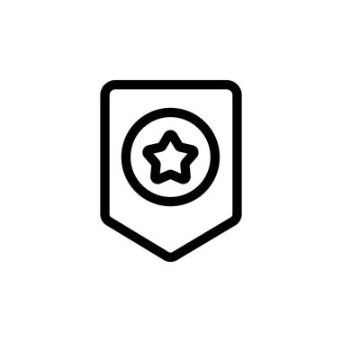 Bonus simge vektörü. İzole edilmiş kontür sembolü gösterimi