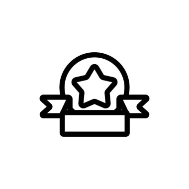 Bonus simge vektörü. İzole edilmiş kontür sembolü gösterimi