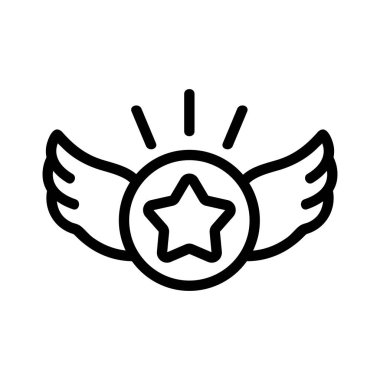 Bonus simge vektörü. İzole edilmiş kontür sembolü gösterimi