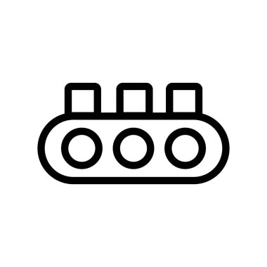 Otomasyon simgesi vektörü. İzole edilmiş kontür sembolü gösterimi