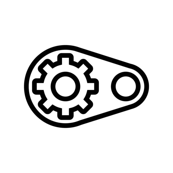 Icono de automatización vector. Ilustración del símbolo de contorno aislado — Vector de stock