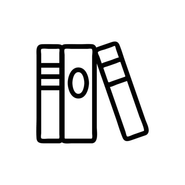 Icono del Libro de la Academia Vector. Ilustración del símbolo de contorno aislado — Vector de stock
