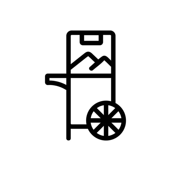 Vektor ikon kukuřičného jídla. Izolovaný obrysový symbol ilustrace — Stockový vektor