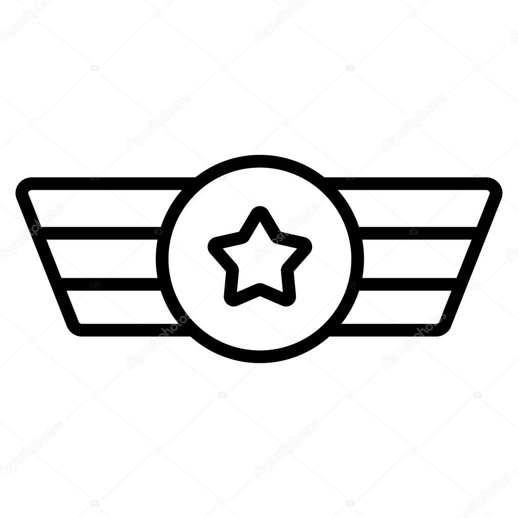 Army of the race icon vector. Isolated contour symbol illustration