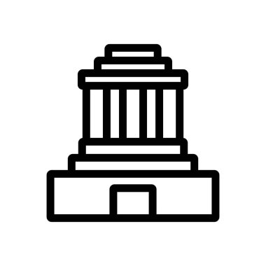 ikon vektörü oluşturuyorum. İzole edilmiş kontür sembolü gösterimi