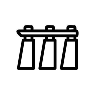 ikon vektörü oluşturuyorum. İzole edilmiş kontür sembolü gösterimi