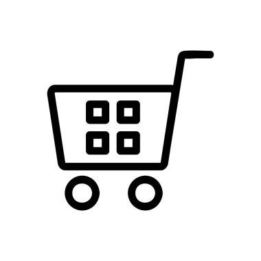 Barkod bir ikon vektörü. İzole edilmiş kontür sembolü gösterimi