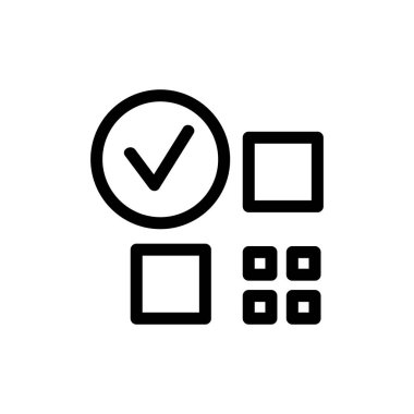 Barkod bir ikon vektörü. İzole edilmiş kontür sembolü gösterimi