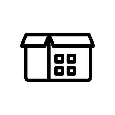 Barkod bir ikon vektörü. İzole edilmiş kontür sembolü gösterimi