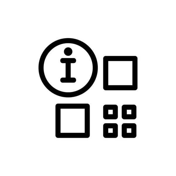 Le code à barres est un vecteur d'icônes. Illustration de symbole de contour isolé — Image vectorielle