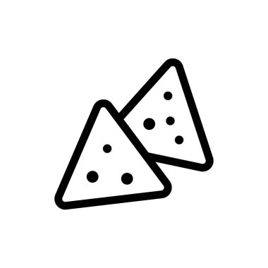 Kraker ikon vektörü. İzole edilmiş kontür sembolü gösterimi