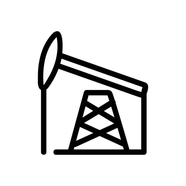 Icône d'extraction d'huile vecteur. Illustration de symbole de contour isolé — Image vectorielle