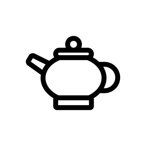 Tea icon vector. Isolated contour symbol illustration — Stock Vector