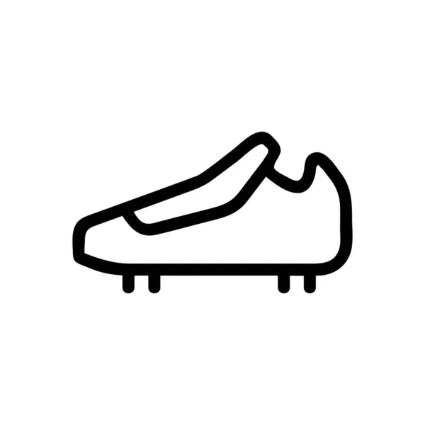 Взуття шипи значок вектор. Ізольована контурна символьна ілюстрація — стоковий вектор
