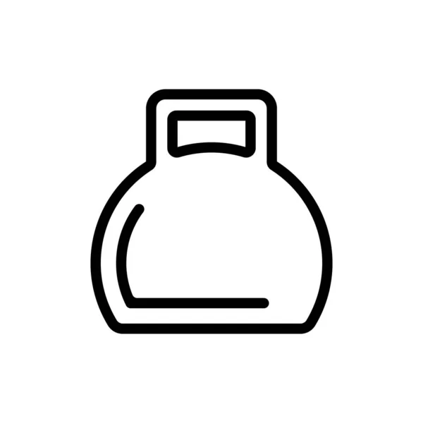 O ícone de peso é um vetor. Isolado contorno símbolo ilustração — Vetor de Stock