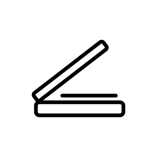 Vetor de ícone do scanner. Isolado contorno símbolo ilustração — Vetor de Stock