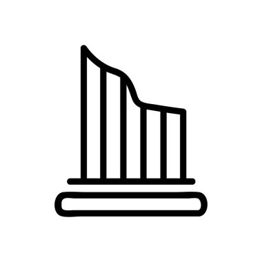 Yunanistan ikon vektörü oluşturuyor. İzole edilmiş kontür sembolü gösterimi