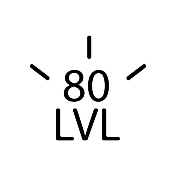 El ganador del juego es un vector de iconos. Ilustración del símbolo de contorno aislado — Vector de stock