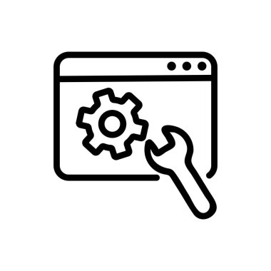 Programlama simgesi vektörünü ayarla. İzole edilmiş kontür sembolü gösterimi