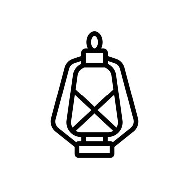 Lamba turisti ikon vektörü. İzole edilmiş kontür sembolü gösterimi