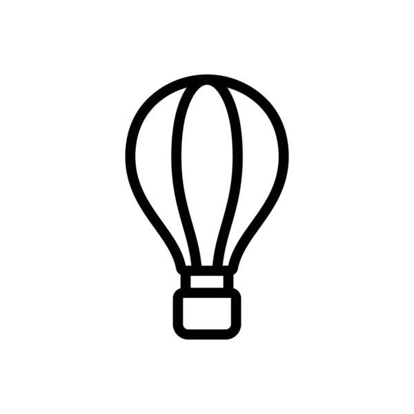 Globo globo icono vector. Ilustración del símbolo de contorno aislado — Vector de stock