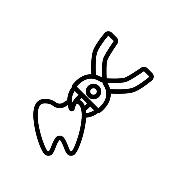 Vetor ícone de dor de dente. Isolado contorno símbolo ilustração —  Vetores de Stock