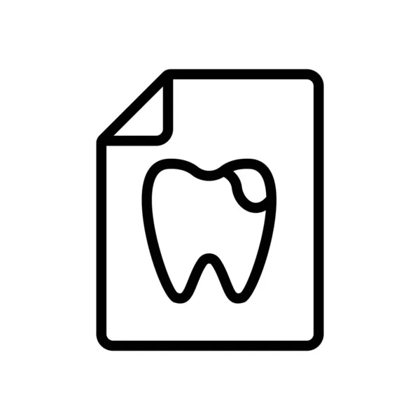 Vetor ícone de dor de dente. Isolado contorno símbolo ilustração —  Vetores de Stock