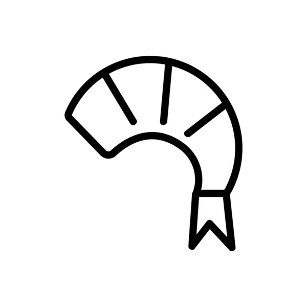 Shrimp icon vector. Isolated contour symbol illustration — Διανυσματικό Αρχείο