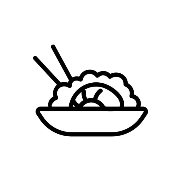 Vettore icona gamberetti. Illustrazione del simbolo del contorno isolato — Vettoriale Stock