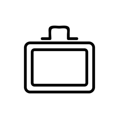 Lunchbox icon vector. Isolated contour symbol illustration