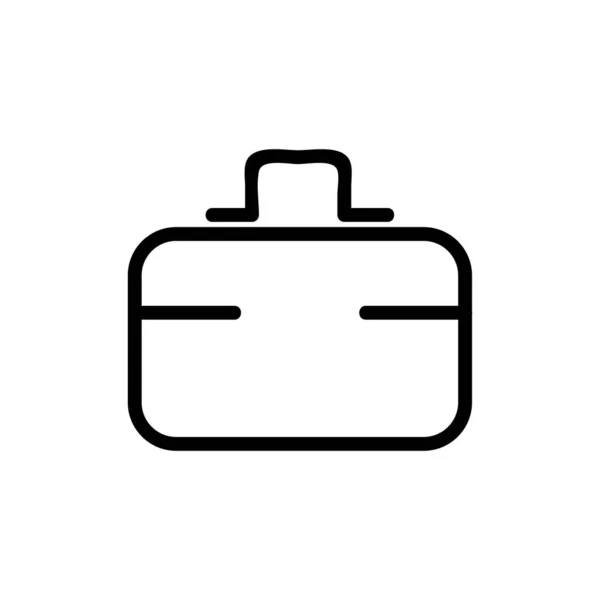 Lunchbox vector icono. Ilustración del símbolo de contorno aislado — Archivo Imágenes Vectoriales