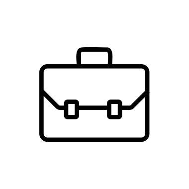baggage icon vector. Isolated contour symbol illustration