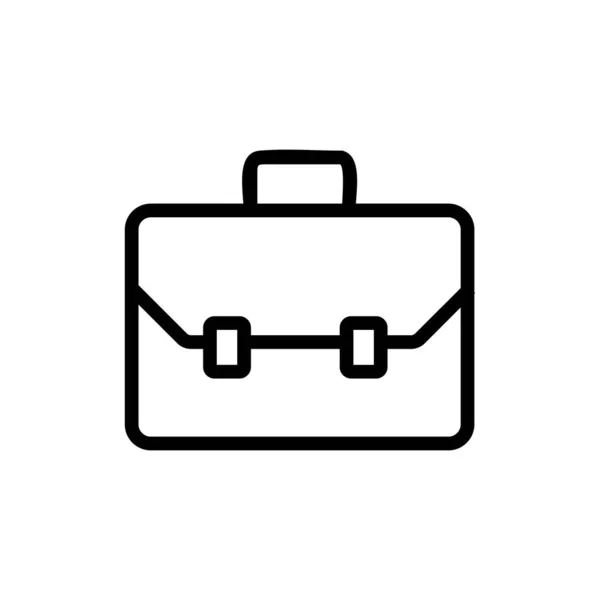 Icône de bagage vecteur. Illustration de symbole de contour isolé — Image vectorielle
