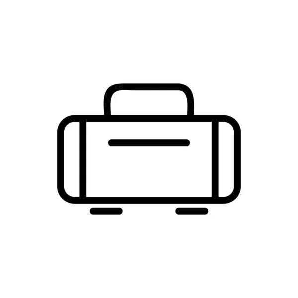 Baggage icon vector. Isolated contour symbol illustration — Stockvektor