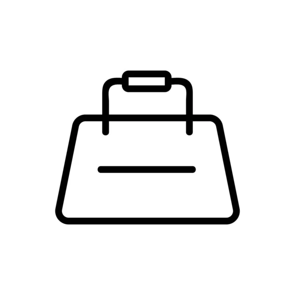 Вектор значка чехол для багажа. Изолированная контурная иллюстрация — стоковый вектор