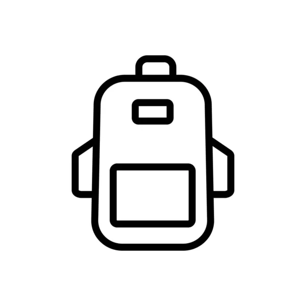 Bagage resa ikon vektor. Isolerad kontur symbol illustration — Stock vektor