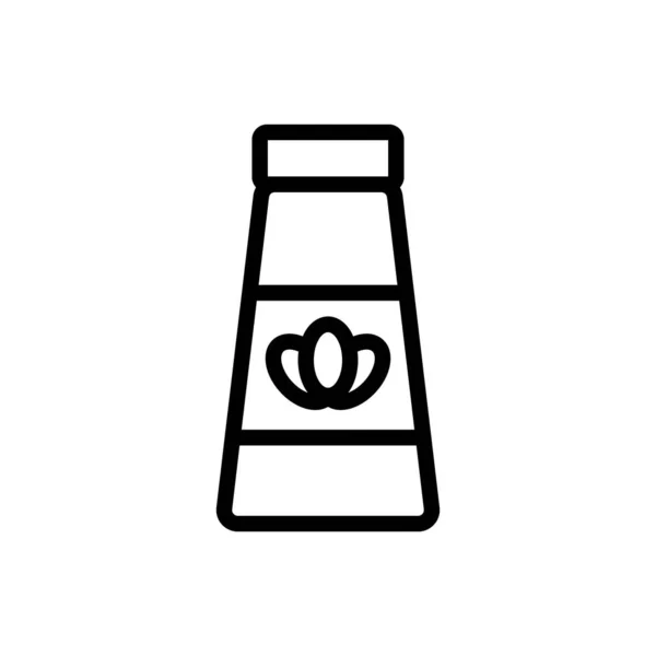 Vetor ícone creme de lavanda. Isolado contorno símbolo ilustração — Vetor de Stock