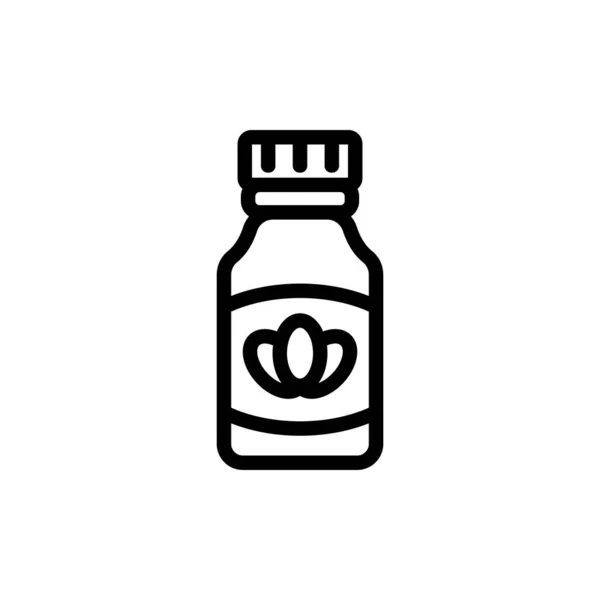 Icono de crema de lavanda vector. Ilustración del símbolo de contorno aislado — Vector de stock